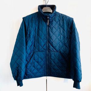 Dakota Quilted T-Max Jacket Mens Coat Puffer With ZIP-OFF Sleeves Size Small